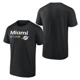 Men's Miami Dolphins Fanatics Branded Black City Pride Team T-Shirt