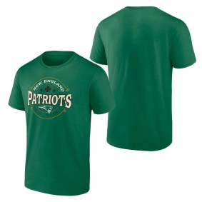 Men's New England Patriots Fanatics Branded Kelly Green Lucky Team T-Shirt