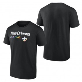 Men's New Orleans Saints Fanatics Branded Black City Pride Team T-Shirt
