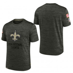 Men's New Orleans Saints Brown 2022 Salute to Service Velocity Team T-Shirt