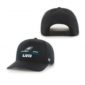 Men's Philadelphia Eagles '47 Black Super Bowl LVII Hitch Snapback Adjustable Hat