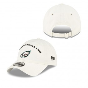 Men's Philadelphia Eagles Cream Super Bowl LVII 9TWENTY Adjustable Hat