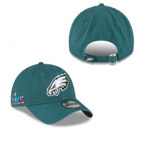 Men's Philadelphia Eagles Midnight Green Super Bowl LVII Side Patch 9TWENTY Adjustable Hat