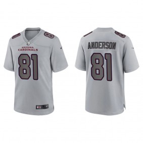 Men's Arizona Cardinals Robbie Anderson Gray Atmosphere Fashion Game Jersey