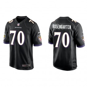 Men's Roger Rosengarten Baltimore Ravens Black Game Jersey
