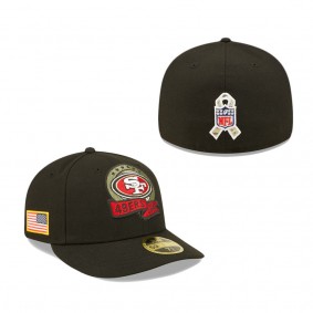 Men's San Francisco 49ers Black 2022 Salute To Service Low Profile 59FIFTY Fitted Hat