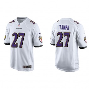 Men's T.J. Tampa Baltimore Ravens White Game Jersey