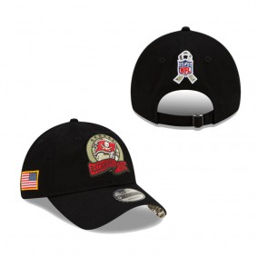 Men's Tampa Bay Buccaneers Black 2022 Salute To Service 9TWENTY Adjustable Hat