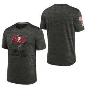 Men's Tampa Bay Buccaneers Brown 2022 Salute to Service Velocity Team T-Shirt
