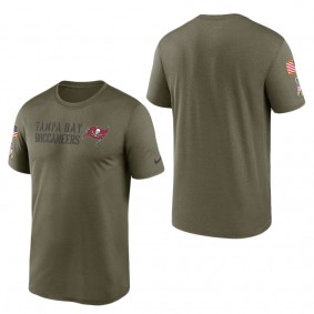 Men's Tampa Bay Buccaneers Olive 2022 Salute to Service Legend Team T-Shirt