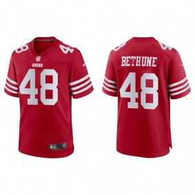 Men's Tatum Bethune San Francisco 49ers Scarlet Game Jersey