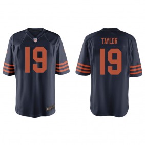 Men's Tory Taylor Chicago Bears Navy Throwback Game Jersey