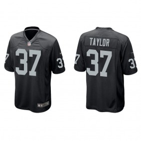 Men's Trey Taylor Las Vegas Raiders Black Game Jersey