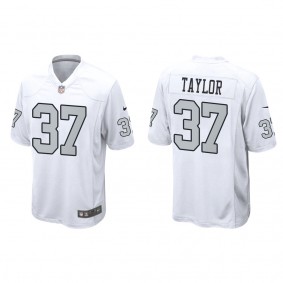 Men's Trey Taylor Las Vegas Raiders White Alternate Game Jersey