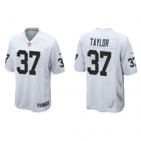 Men's Trey Taylor Las Vegas Raiders White Game Jersey