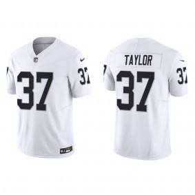 Men's Trey Taylor Las Vegas Raiders White Vapor F.U.S.E. Limited Jersey