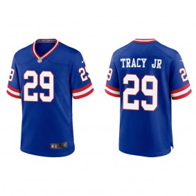 Men's Tyrone Tracy Jr. New York Giants Royal Classic Game Jersey