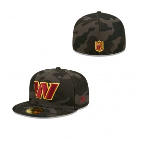 Men's Washington Commanders Black Camo 59FIFTY Fitted Hat