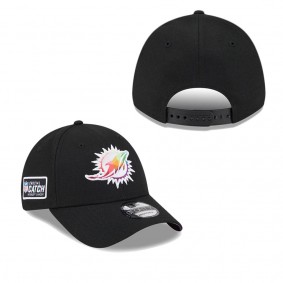 Men's Miami Dolphins Black 2023 NFL Crucial Catch 9FORTY Adjustable Hat