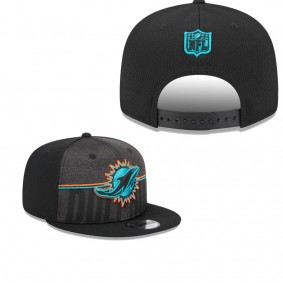 Men's Miami Dolphins Black 2023 NFL Training Camp Team Colorway 9FIFTY Snapback Hat