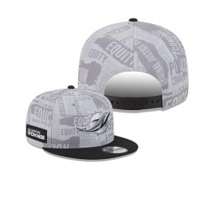 Men's Miami Dolphins Gray Black 2023 Inspire Change 9FIFTY Snapback Hat