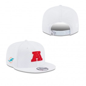 Men's Miami Dolphins White Pro Bowl 9FIFTY Snapback Hat