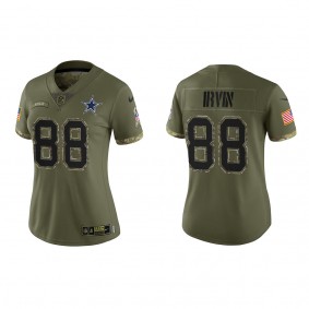 Michael Irvin Women's Dallas Cowboys Olive 2022 Salute To Service Limited Jersey