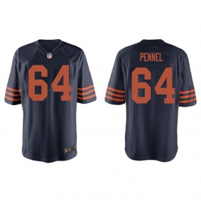 Men's Chicago Bears Mike Pennel Navy Throwback Game Jersey