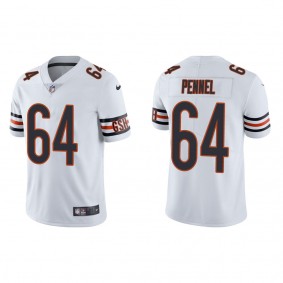 Men's Chicago Bears Mike Pennel White Vapor Limited Jersey