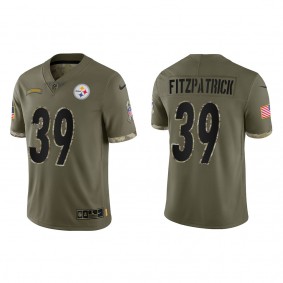 Minkah Fitzpatrick Pittsburgh Steelers Olive 2022 Salute To Service Limited Jersey