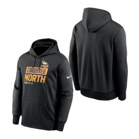 Men's Minnesota Vikings Nike Black 2022 NFC North Division Champions Locker Room Trophy Collection Pullover Hoodie