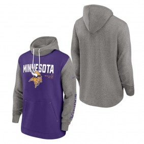 Men's Minnesota Vikings Nike Purple Fashion Color Block Pullover Hoodie