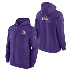 Men's Minnesota Vikings Nike Purple Sideline Club Fleece Pullover Hoodie