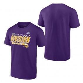 Men's Minnesota Vikings Purple 2022 NFC North Division Champions Divide & Conquer T-Shirt