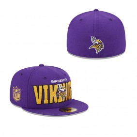 Men's Minnesota Vikings Purple 2023 NFL Draft 59FIFTY Fitted Hat