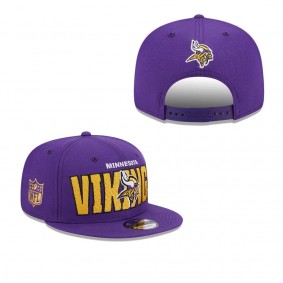 Men's Minnesota Vikings Purple 2023 NFL Draft 9FIFTY Snapback Adjustable Hat