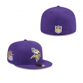 Men's Minnesota Vikings Purple 2024 NFL Draft 59FIFTY Fitted Hat