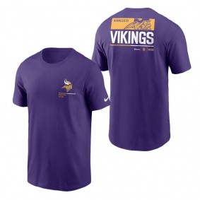 Men's Minnesota Vikings Purple Team Incline T-Shirt