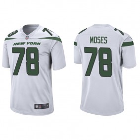 Men's New York Jets Morgan Moses White Game Jersey