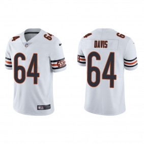 Men's Nate Davis Chicago Bears White Vapor Limited Jersey