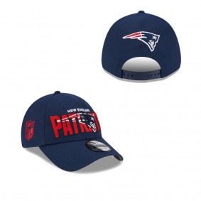 Men's New England Patriots Navy 2023 NFL Draft 9FORTY Adjustable Hat