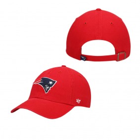 Men's New England Patriots Red Secondary Clean Up Adjustable Hat