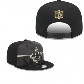 Men's New Orleans Saints Black 2023 NFL Training Camp Team Colorway 9FIFTY Snapback Hat