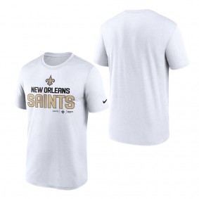 Men's New Orleans Saints Nike White Legend Community Performance T-Shirt