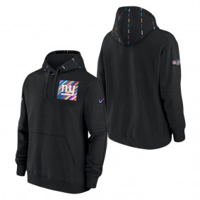 Men's New York Giants Black 2023 NFL Crucial Catch Club Pullover Hoodie