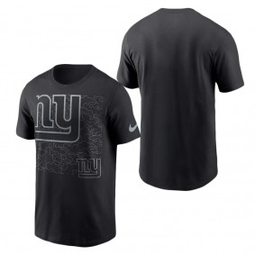 Men's New York Giants Black RFLCTV T-Shirt