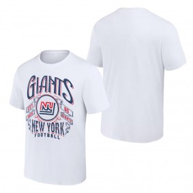 Men's New York Giants NFL x Darius Rucker Collection by Fanatics White Vintage Football T-Shirt