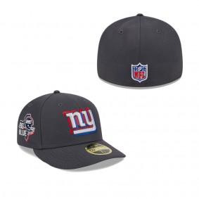 Men's New York Giants Graphite 2024 NFL Draft Low Profile 59FIFTY Fitted Hat