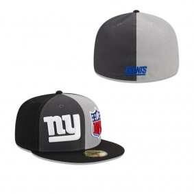 Men's New York Giants Gray Black 2023 Sideline 59FIFTY Fitted Hat