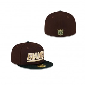 New York Giants Just Caps Green Satin 59FIFTY Fitted Hat